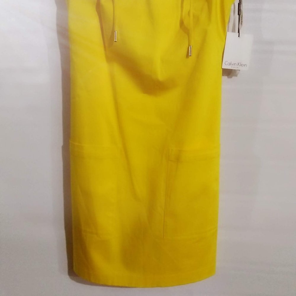 Calvin Klein Lace Up V-Neck Tank Dress Size 2 NWT - Picture 2 of 8